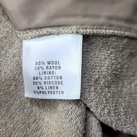 ST. JOHN SPORT Wool Rayon Blend Rivet Zip Up Jacket Ribbed Classic - Picture 11 of 11